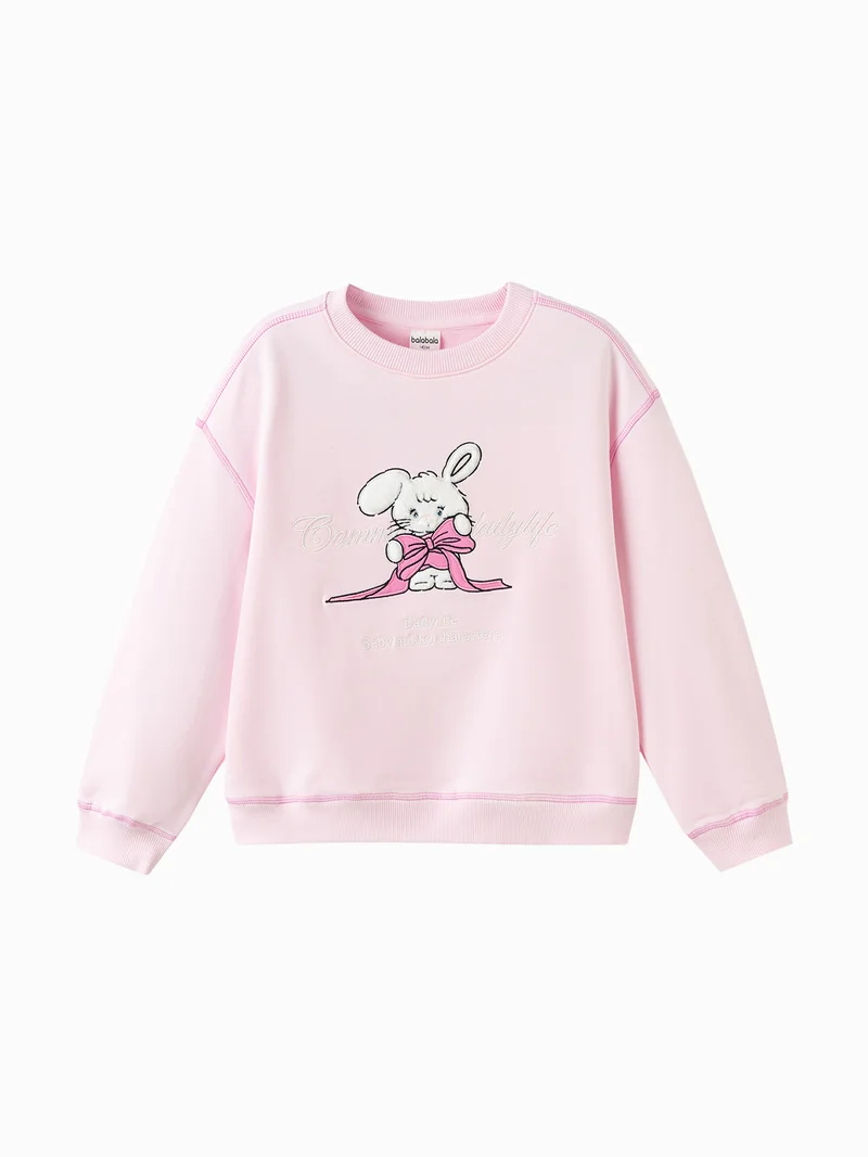 Kids Girls Round neck sweatshirt
